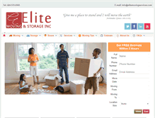 Tablet Screenshot of elitemovingservices.net